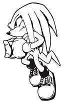 coloriage sonic violet pret au combat